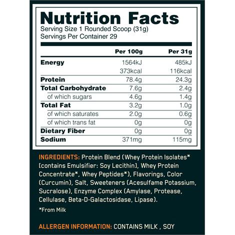 OPTIMUM WHEY GOLD 0,9 KG