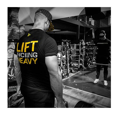 DEDICATED T-SHIRT "LIFT F#CKING HEAVY"