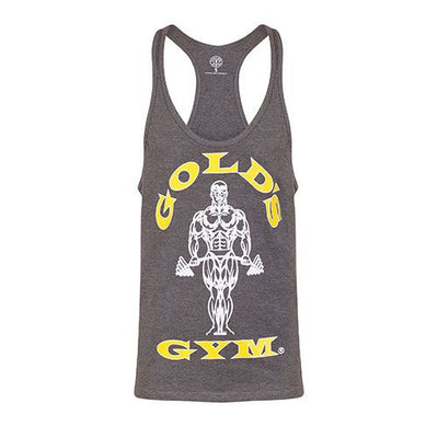 GOLD'S GYM STRINGER JOE PREMIUM GREY MARL