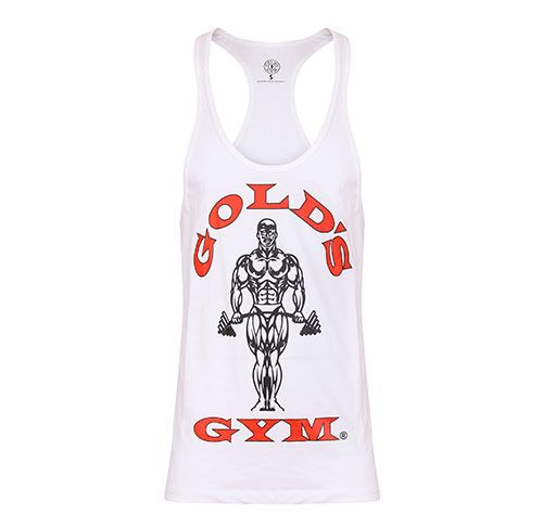 GOLD'S GYM STRINGER JOE PREMIUM WHITE